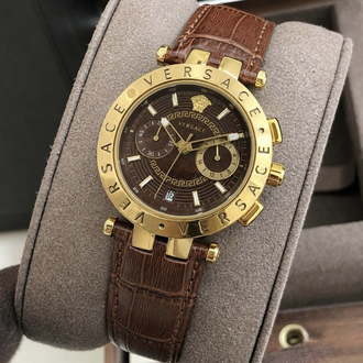 Versace V-Race Chronograph Deri Kordon Erkek Kol Saati