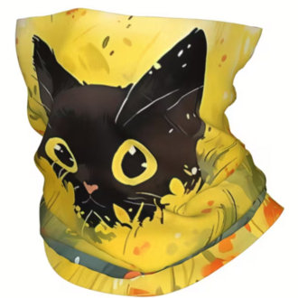 Kedi Desenli Buff / Boyunluk