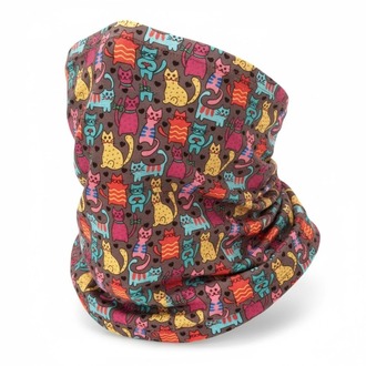 Renkli Kedi Desenli Çok Amaçlı Bandana Buff Boyunluk