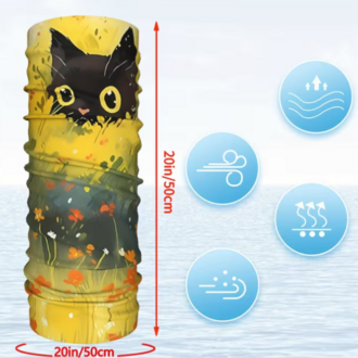 Kedi Desenli Buff / Boyunluk