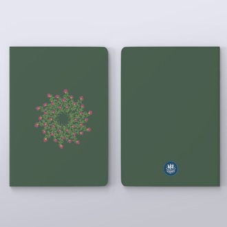 A6 Çiçek Döngüsü Defter(Koyu Yeşil)