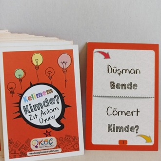 Kelimem Kimde? Zıt Anlam Oyunu.