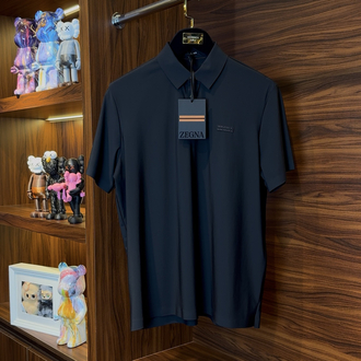 Zegna Polo Yaka Özel Kumaş Tshirt