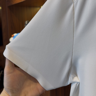 Loro Piana Özel Kumaş Polo Yaka Beyaz Tshirt