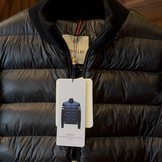 Moncler Kaz Tüyü Çelik Örme Ceket Siyah