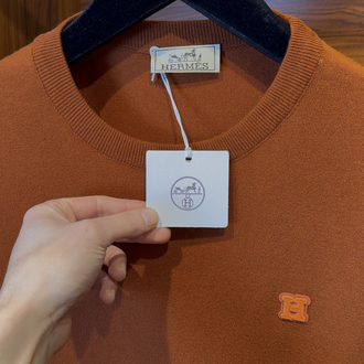 Hermes Özel Kumaş Kremit Rengi Tshirt V155