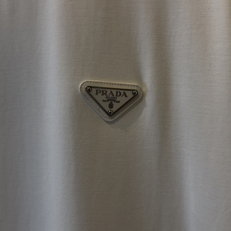 Prada Özel Kumaş Beyaz Tshirt