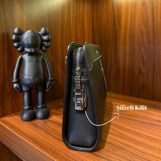 Hermes Siyah Clutch Bag ( Şifreli Kilit )