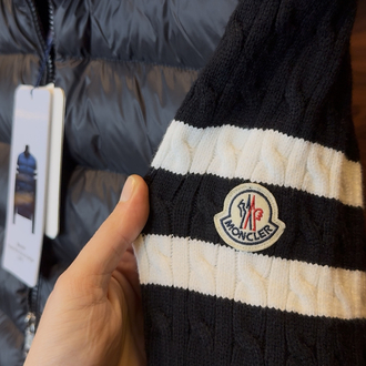 Moncler Kaz Tüyü Çelik Örme Ceket Siyah