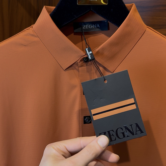 Zegna Özel Kumaş Polo Yaka Kremit Tshirt