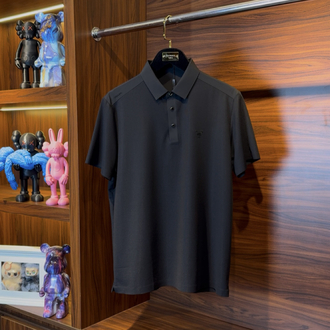 Prada Özel Kumaş Polo Yaka Siyah Tshirt