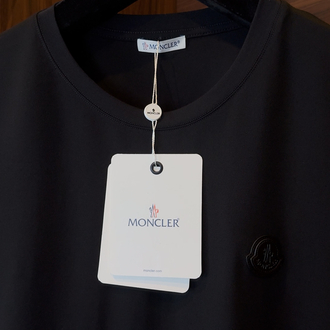 Moncler Özel Kumaş Siyah Tshirt