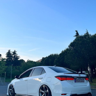 Corolla 2013 2018 Body Kit 3 lü Set Kar Beyaz