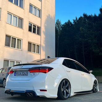 Corolla 2013 2018 Body Kit 3 lü Set Kar Beyaz