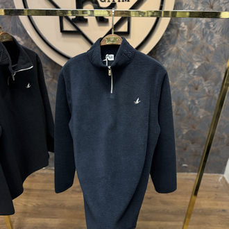PREMIUM PELUŞ YARIM FERMUARLI SWEAT(LACİVERT)