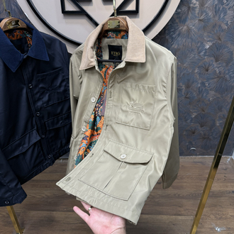 PREMIUM ETRO ASTAR DETAYLI KADİFE YAKA MEVSİMLİK MONT(BEJ)