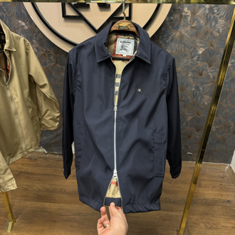 PREMIUM BURBERRY ASTAR DETAYLI MEVSİMLİK MONT(LACİVERT)