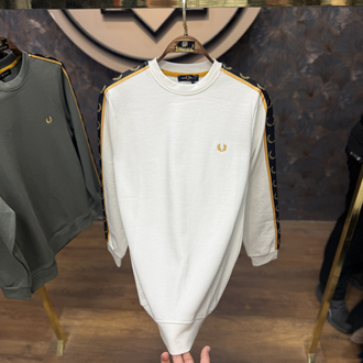 PREMIUM FRED PERRY SWEAT(BEYAZ)