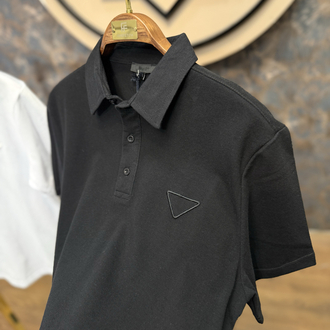 PREMIUM PRADA POLO YAKA T-SHIRT(SİYAH)