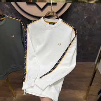 PREMIUM FRED PERRY SWEAT(BEYAZ)