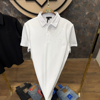PREMIUM PRADA POLO YAKA T-SHIRT(BEYAZ)