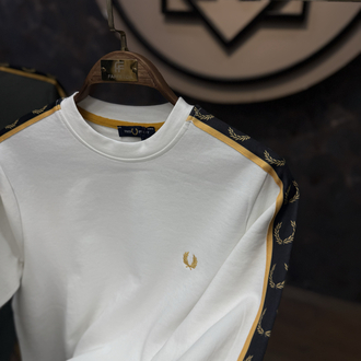 PREMIUM FRED PERRY SWEAT(BEYAZ)