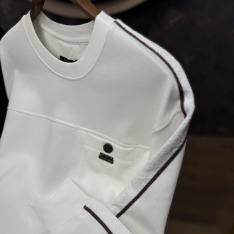 PREMIUM ZEGNA OMUZ DETAYLI SWEAT(BEYAZ)