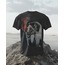 BLACK BASKILI SIGARALI TSHİRT 