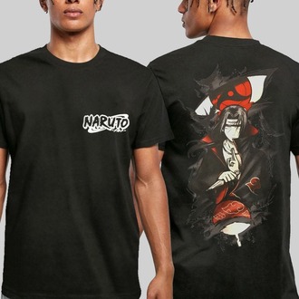  Naruto Akatsuki Itachi Uchiha Crows Baskılı Unisex Siyah Tshirt