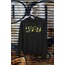 1907 Öpücük Baskılı Oversize Hoodie