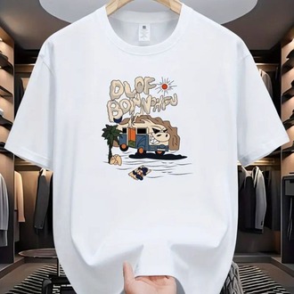 n Büyük Beden Grafik Baskılı Oversize Penye T-shirt Tişört Tüm Mevsimler