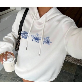  Unisex Erkek/Kadın KAP Renkli Özel Baskılı Pamuklu Oversize Kapüşonlu Sweatshirt