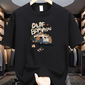 n Büyük Beden Grafik Baskılı Oversize Penye T-shirt Tişört Tüm Mevsimler