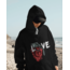 LOVE YAZILI SİYAH KAPŞONLU SWEAT