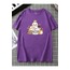 Unisex Cat Baskılı Tshirt