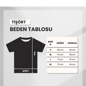 Aşk Kalp Baskılı Premium Oversize T-shirt