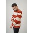 !!! ŞAHANE ARALIK  İNDİRİMİ !!! Bisiklet Yaka İçi Şardonlu Kalıp Çizgili Sweatshirt 