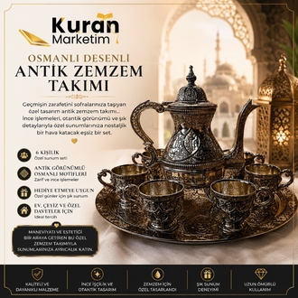 Osmanlı Desenli Antik Zemzem Takımı