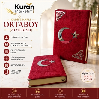 Kadife kaplı Ortaboy (Ayyıldızlı)