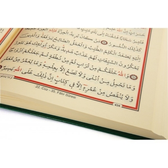 Bilgisayar Hatlı Cami Boy Kur'an'ı Kerim Yeşil
