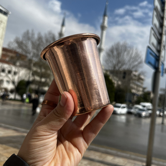 saf bakır bardak