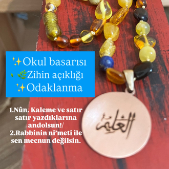 ya alim kalem suresi okul kolyesi