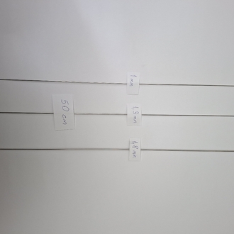 50 cm 1,3 mm PASLANMAZ ÇELİK TEL ÇUBUK