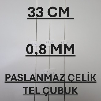 33 cm 0.8 mm ÇELİK TEL ÇUBUK