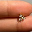 3 taşlı gold piercing 