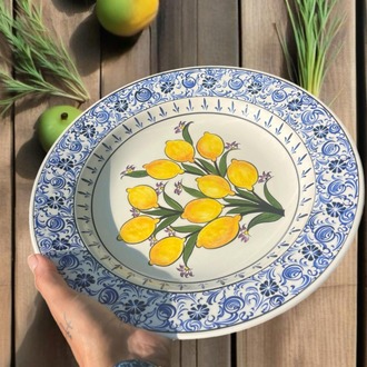 Limonlu Haliç işi Çini Tabak