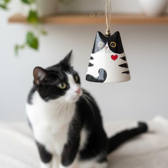 Seramik (Slyvester) Kedi Çan