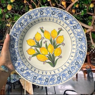 Limonlu Haliç işi Çini Tabak