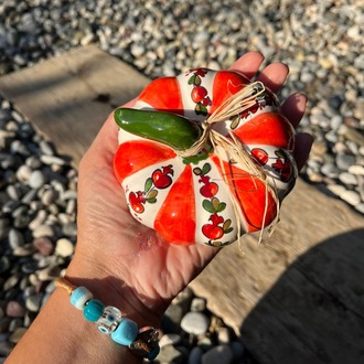 Çini Balkabağı Nar Desenli (Üçlü Set)