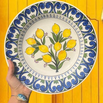 Limonlu Çini Tabak